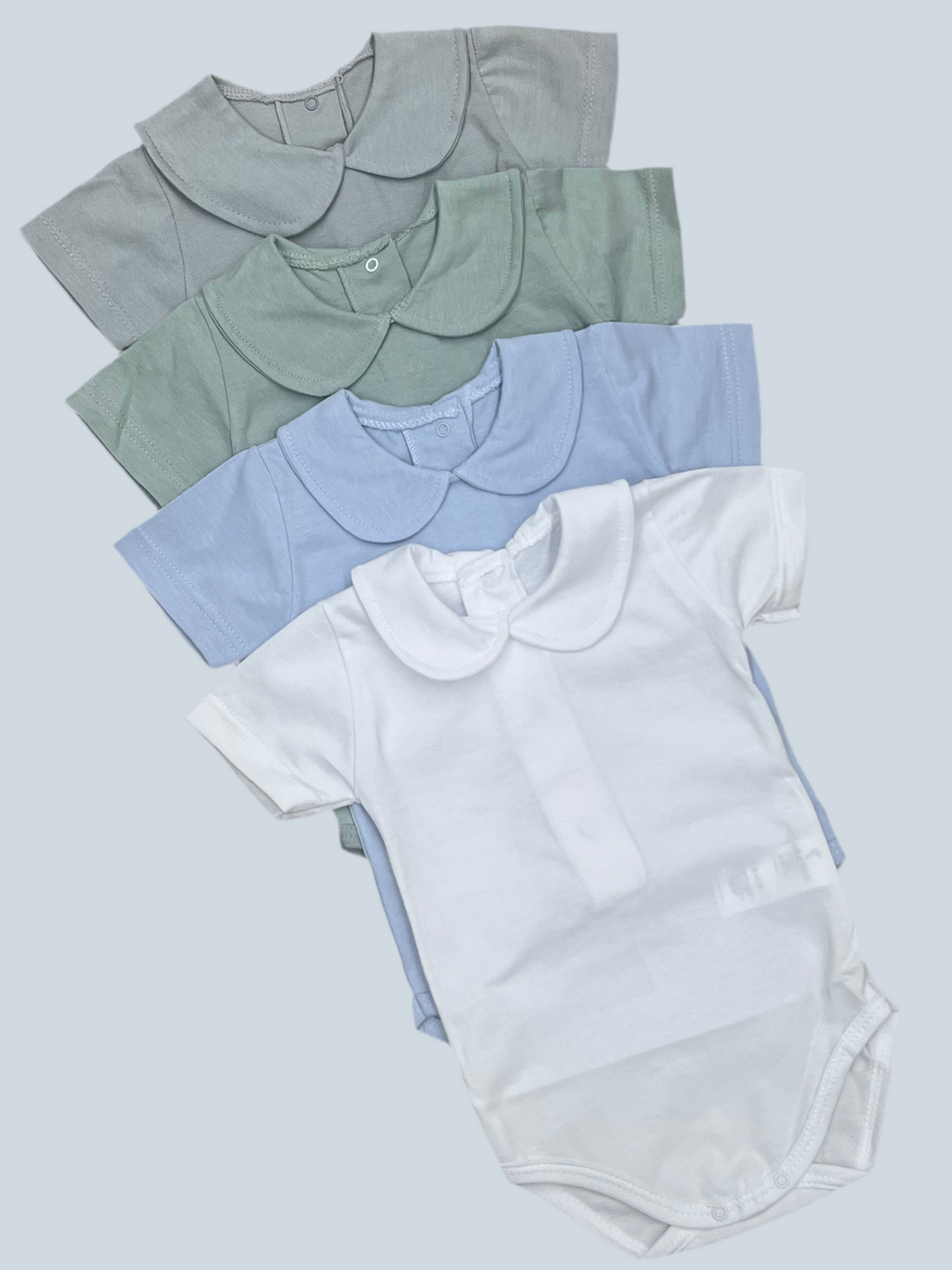 Body cuello bebé manga corta en varios colores