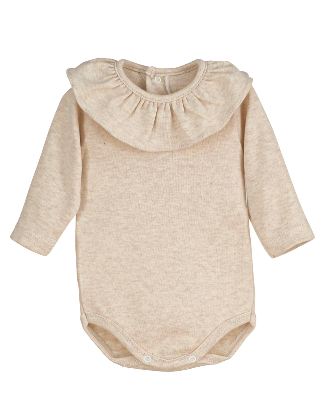 Body cuello volante en color arena