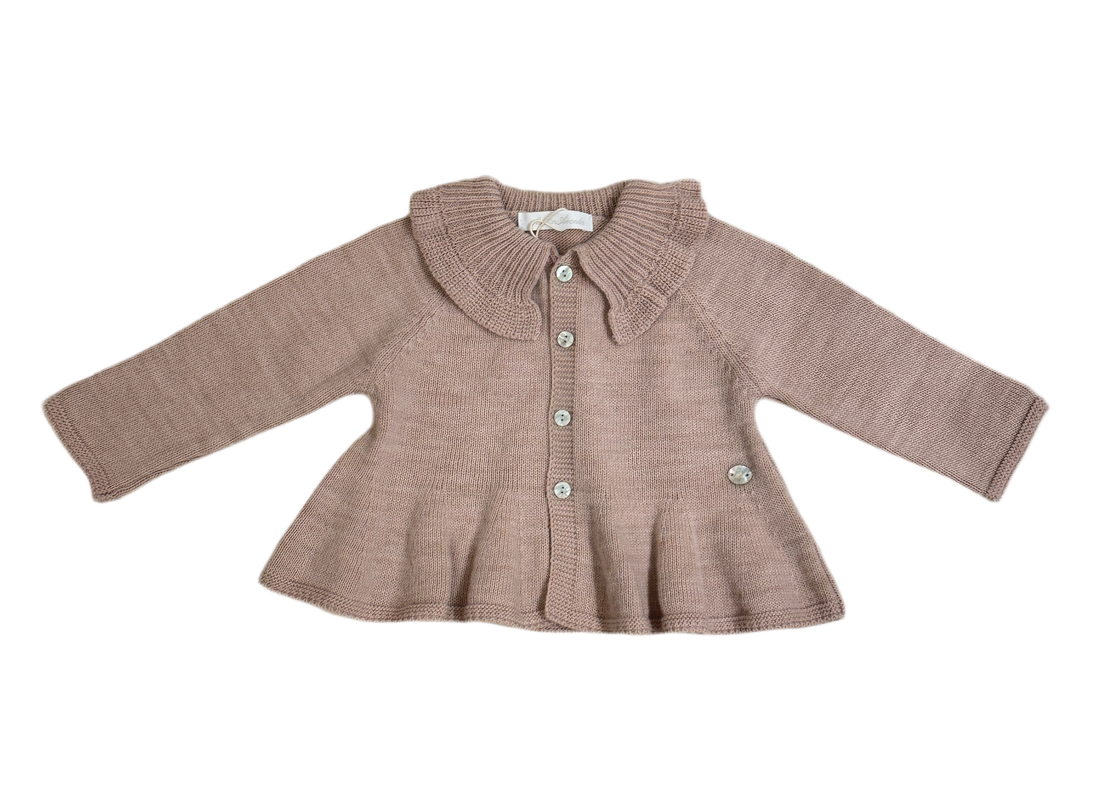 Chaqueta punto rosa empolvado Martín Aranda