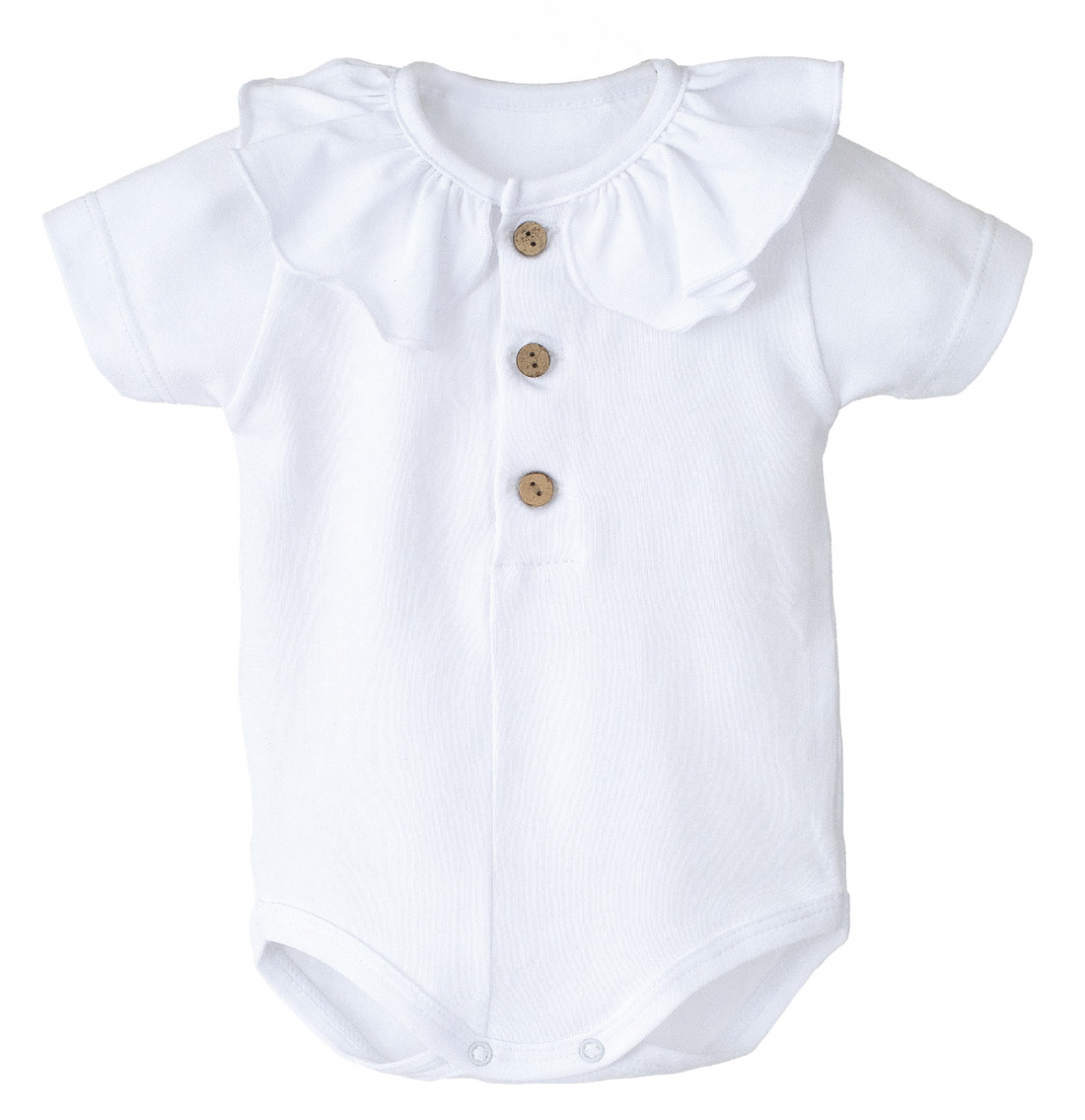 Body cuello volante con botones