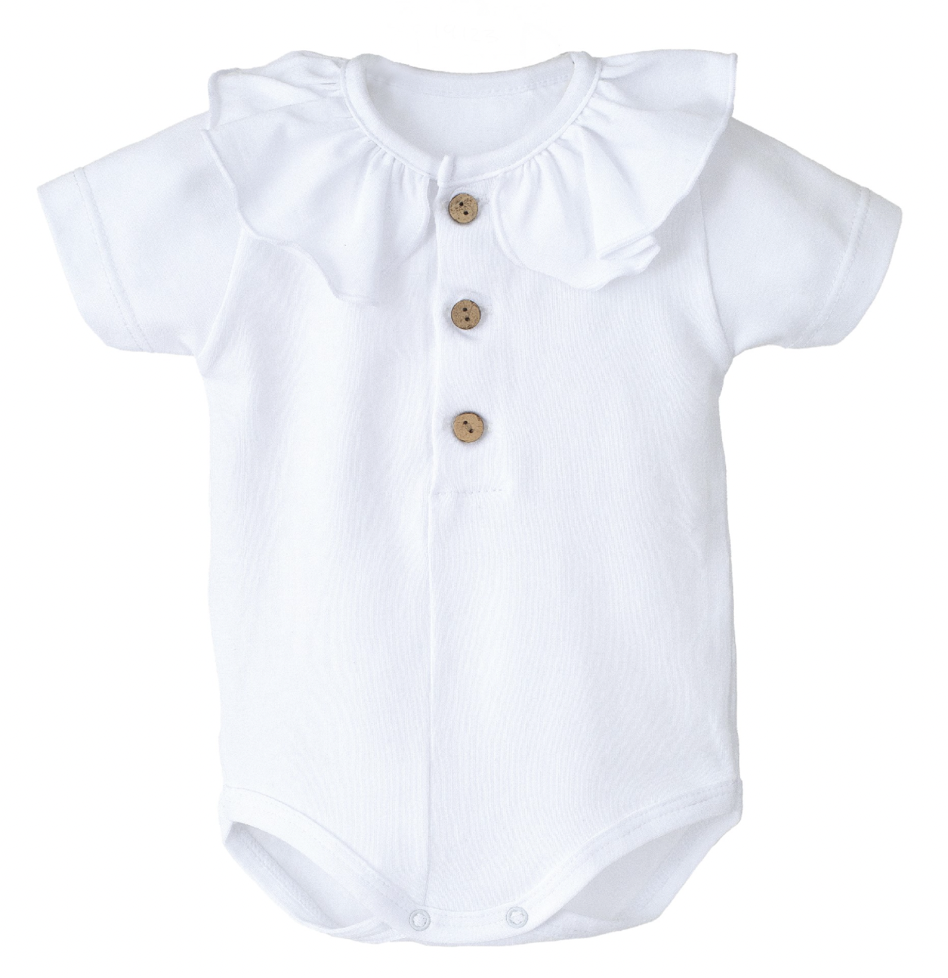 Body cuello volante con botones