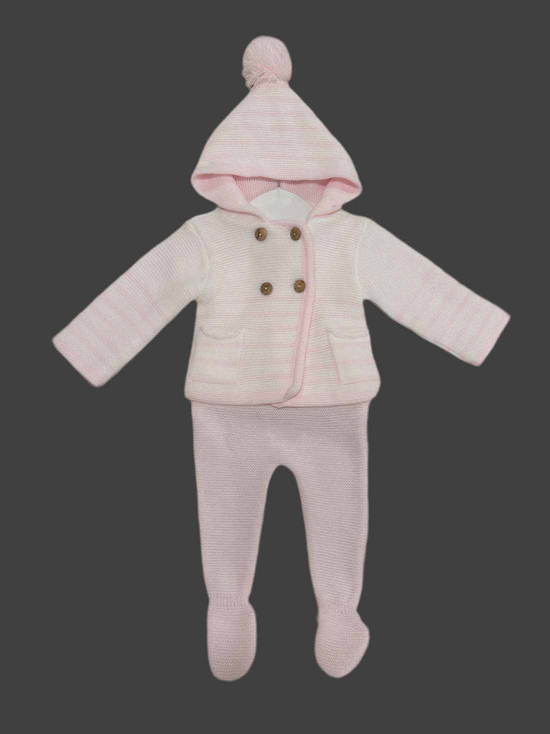 San Francisco rosa bebé y blanco