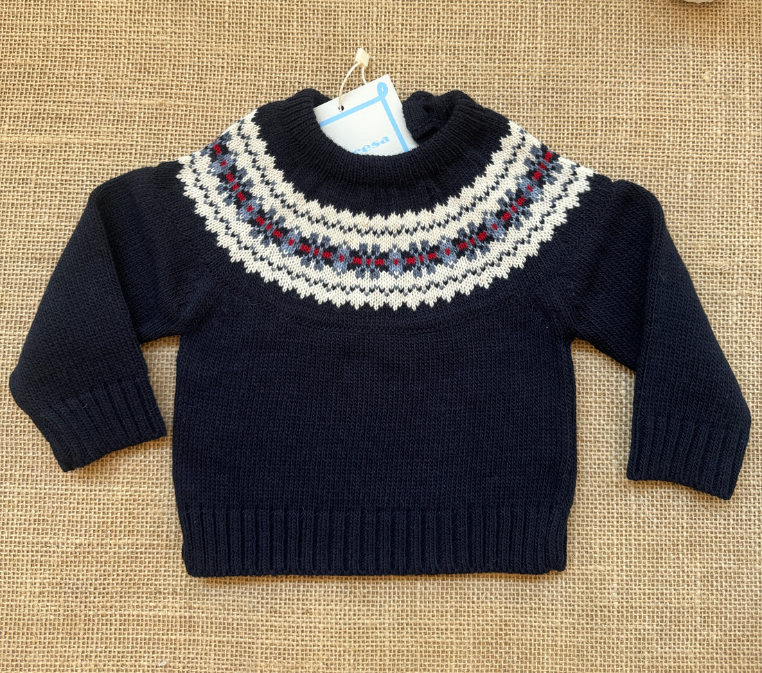 Jersey bebé cenefa jaquard