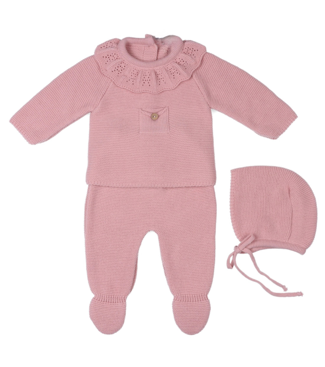 Tres piezas punto rosa