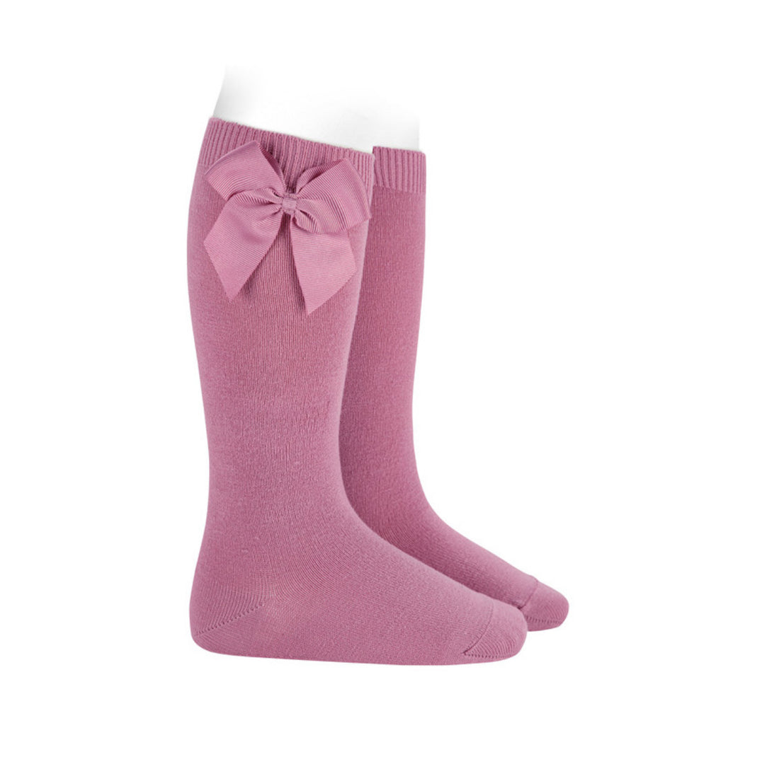 Calcetines altos algodón con lazo grogrén lateral TAMARISCO