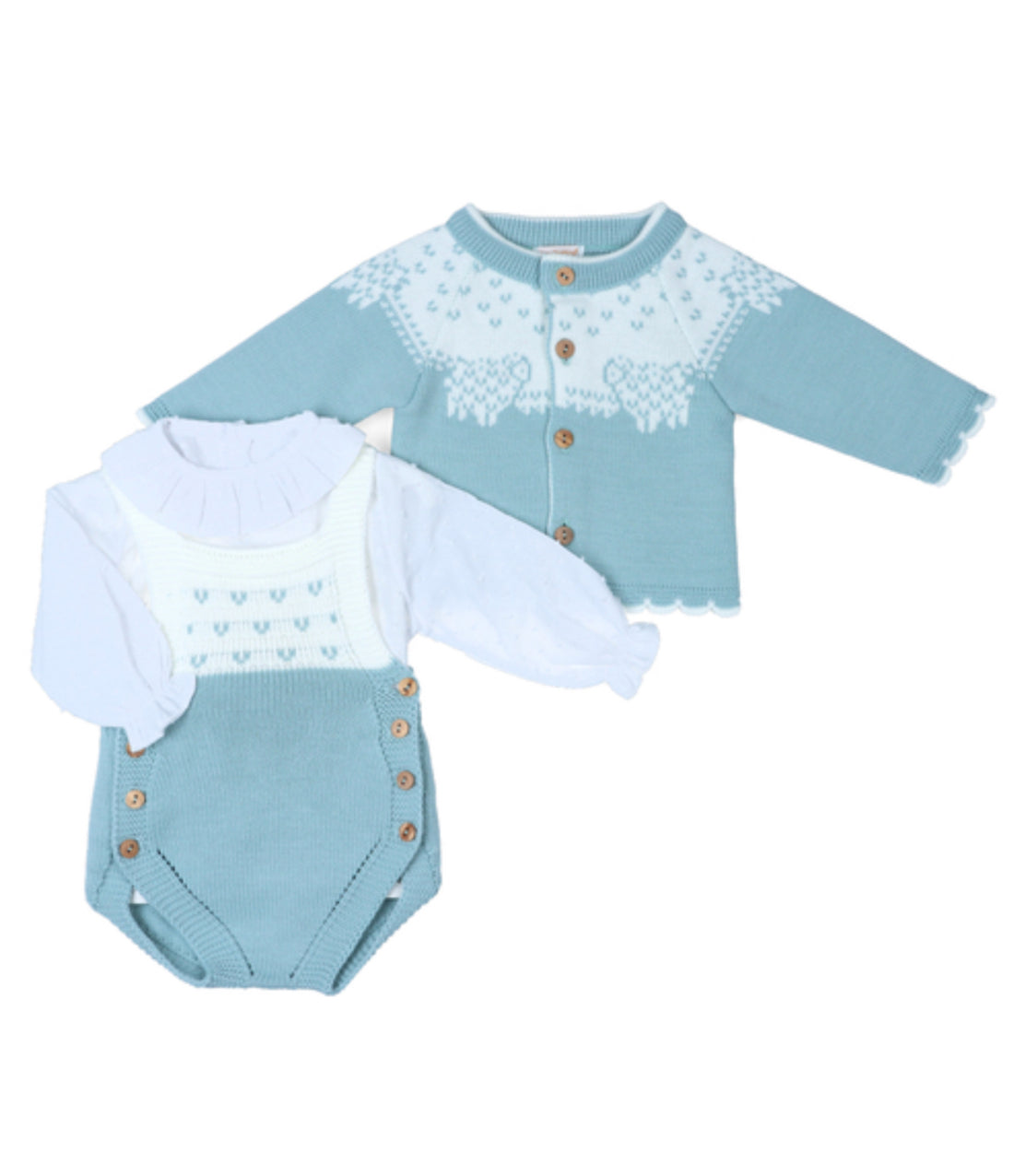 Conjunto punto con blusa