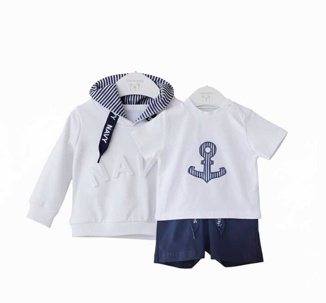 Tres piezas NAVY Valentina