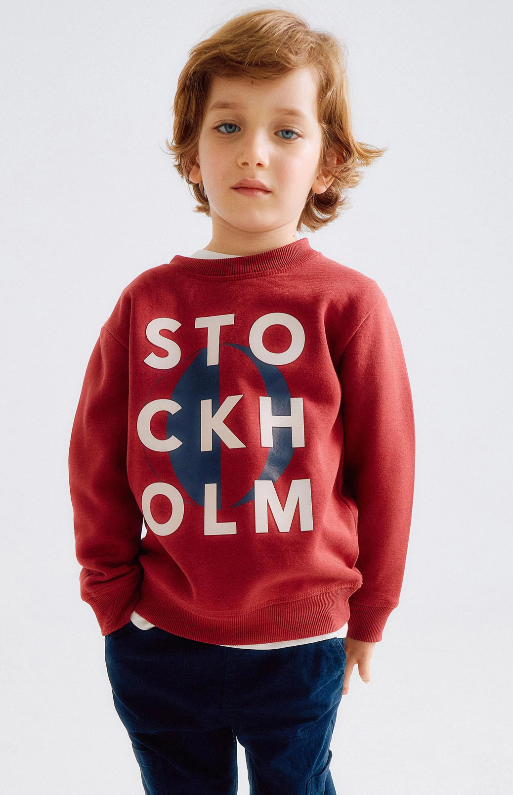 Sudadera Perchada con Estampado en Relieve Stockholm&