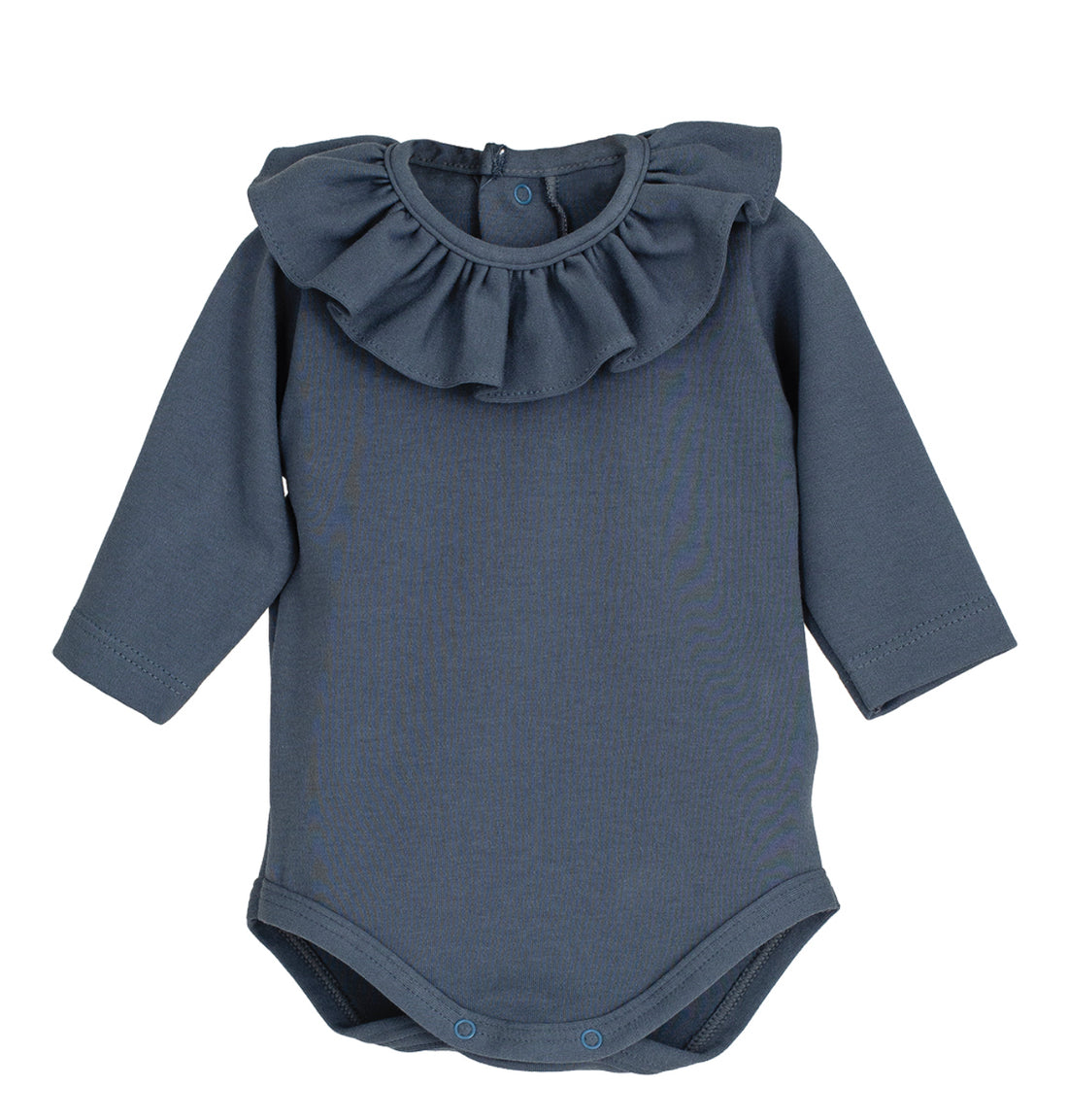 Body cuello volante denim