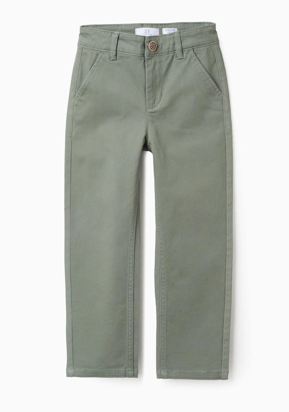 Pantalón chino slim fit verde