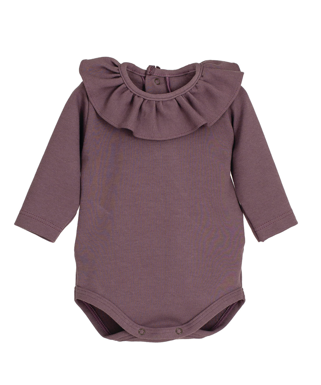 Body cuello volante berenjena