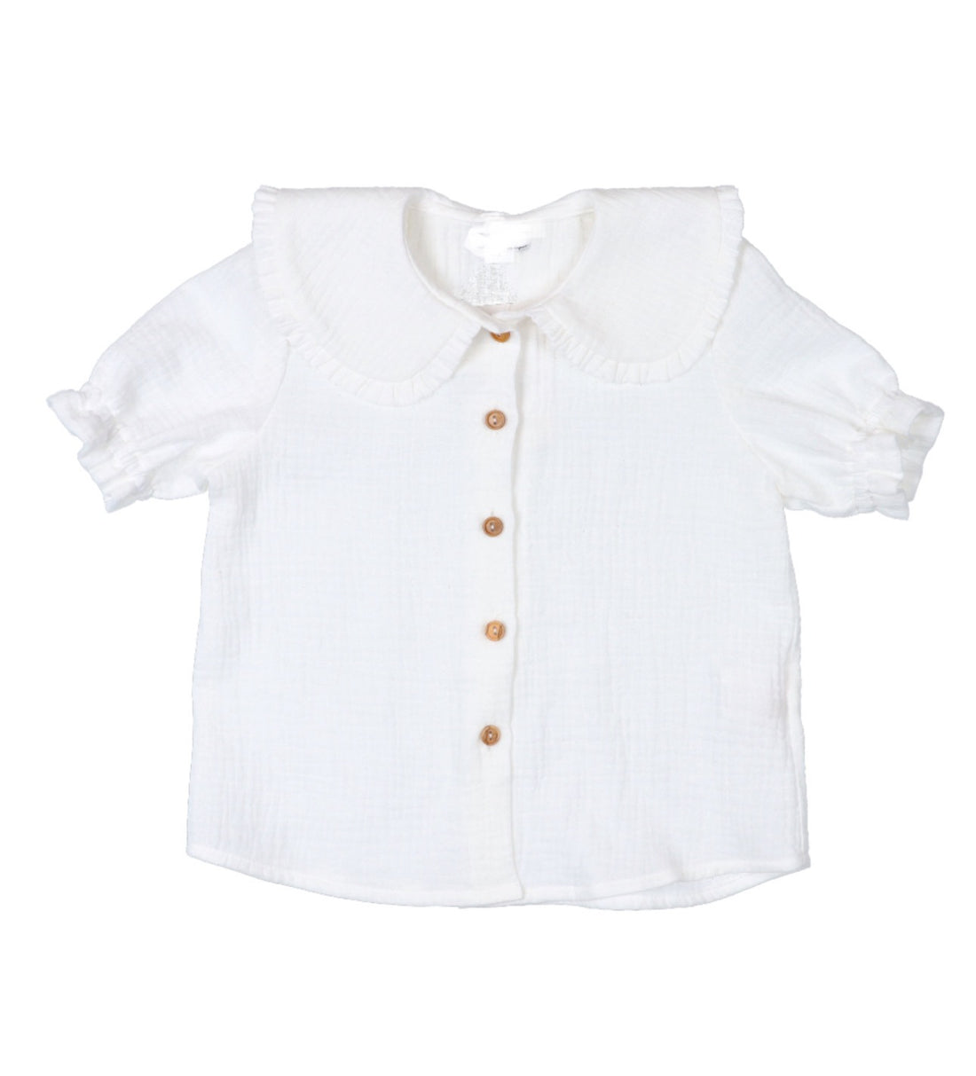 Camisa de bambula cuello peter pan
