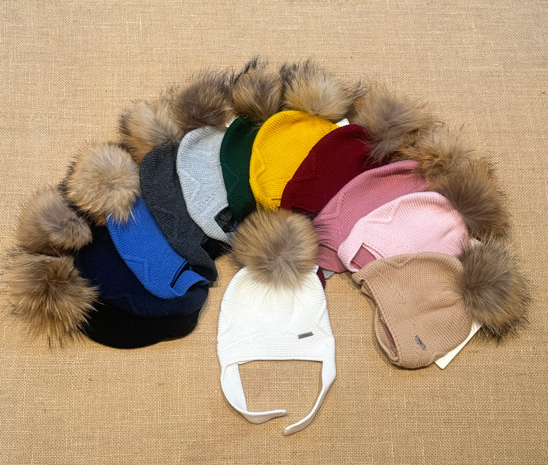 Gorro punto pelo natural aviador en varios colores