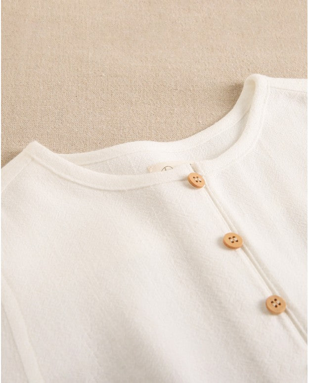 Camisa niño botones de madera