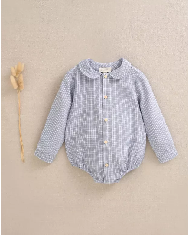 RANITA DE CUADRO VICHY AZUL re-connected