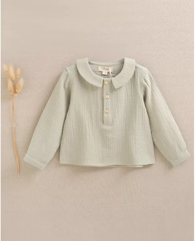 Camisa verde colección Hojitas