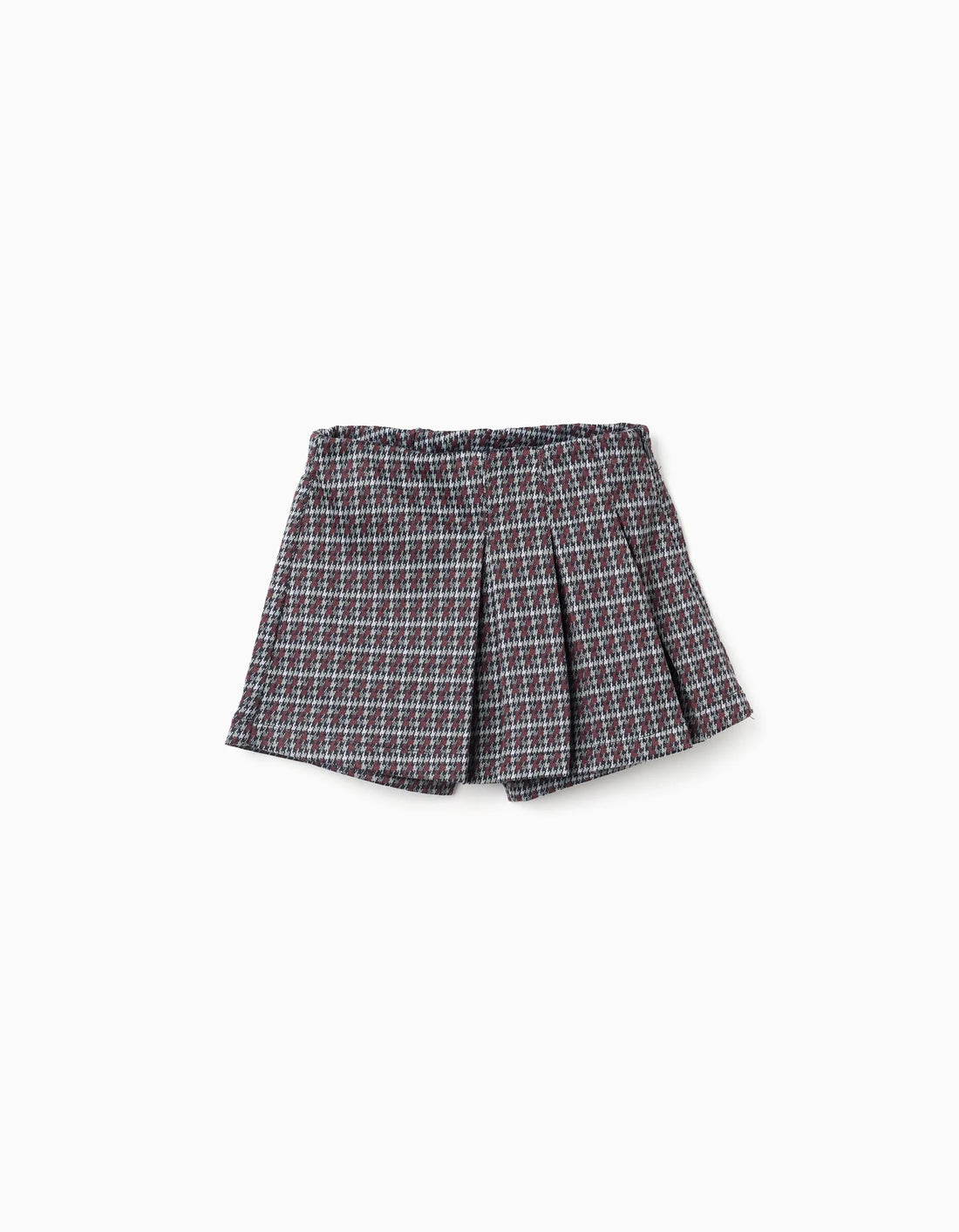 Falda-pantalón pata de gallo multicolor