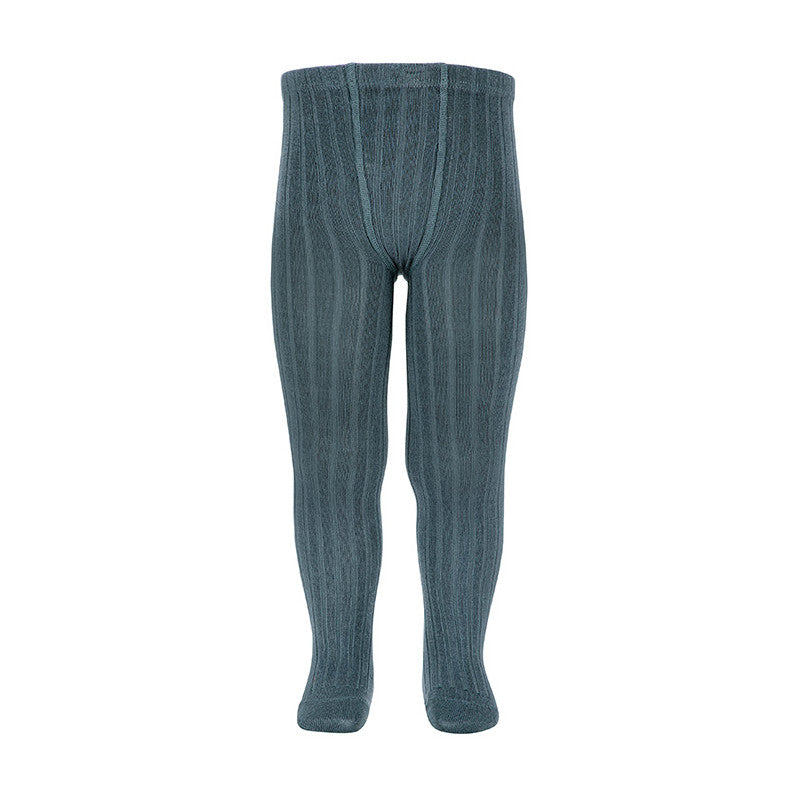 Leotardo básico canalé zinc