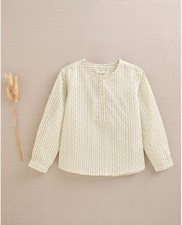 CAMISA DE NIÑO DE RAYAS colección Citrus