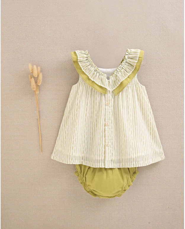 Vestido de bebé rayas colección Citrus