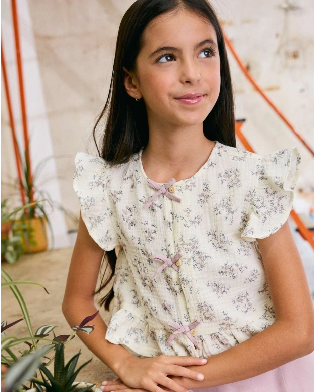Blusa de niña flores colección Hill