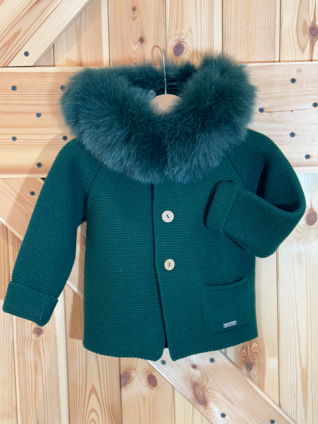 Trenka pelo natural al tono verde botella