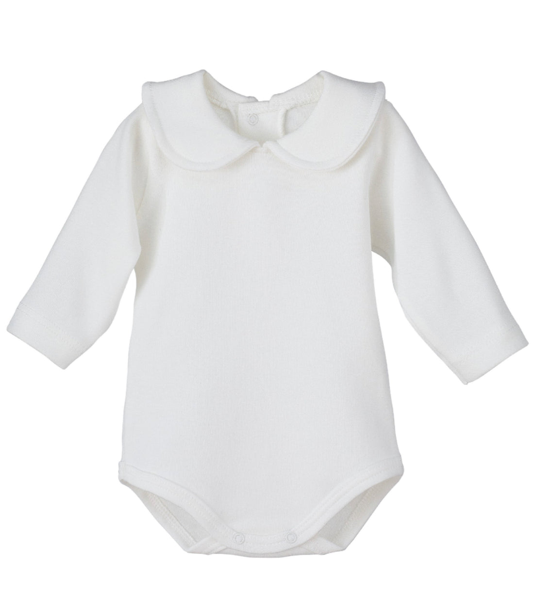 Body cuello bebé en color crudo