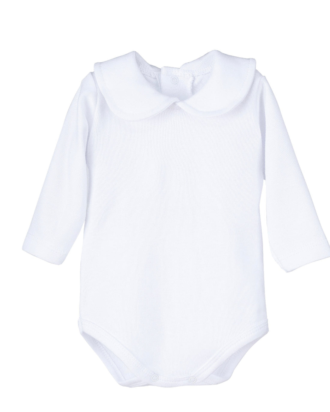 Body cuello bebé en color blanco