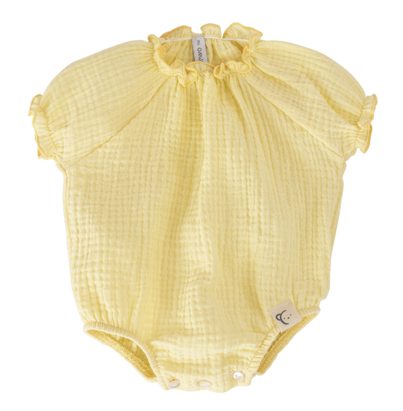 Pelele de bambula en color amarillo