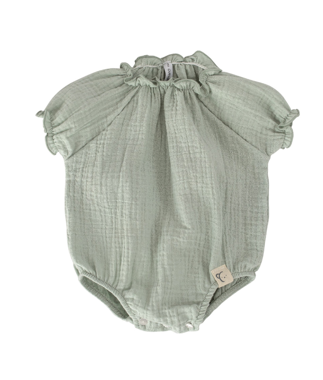 Pelele de bambula en color verde mint