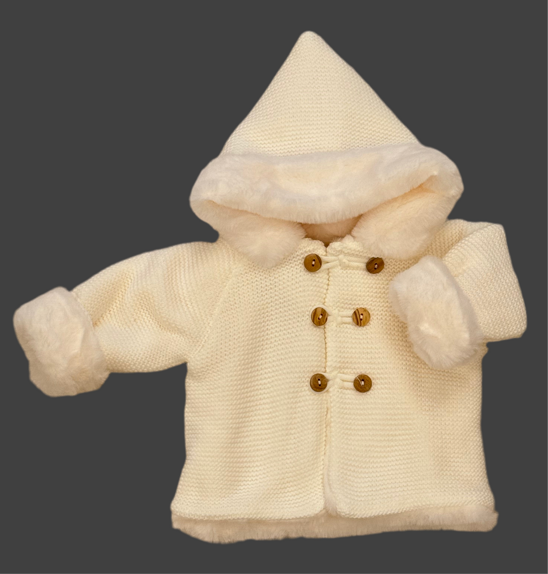 Abrigo de punto forrado Nata