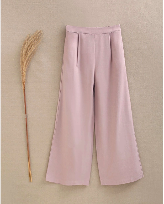 Pantalón malva fluido colección Hill