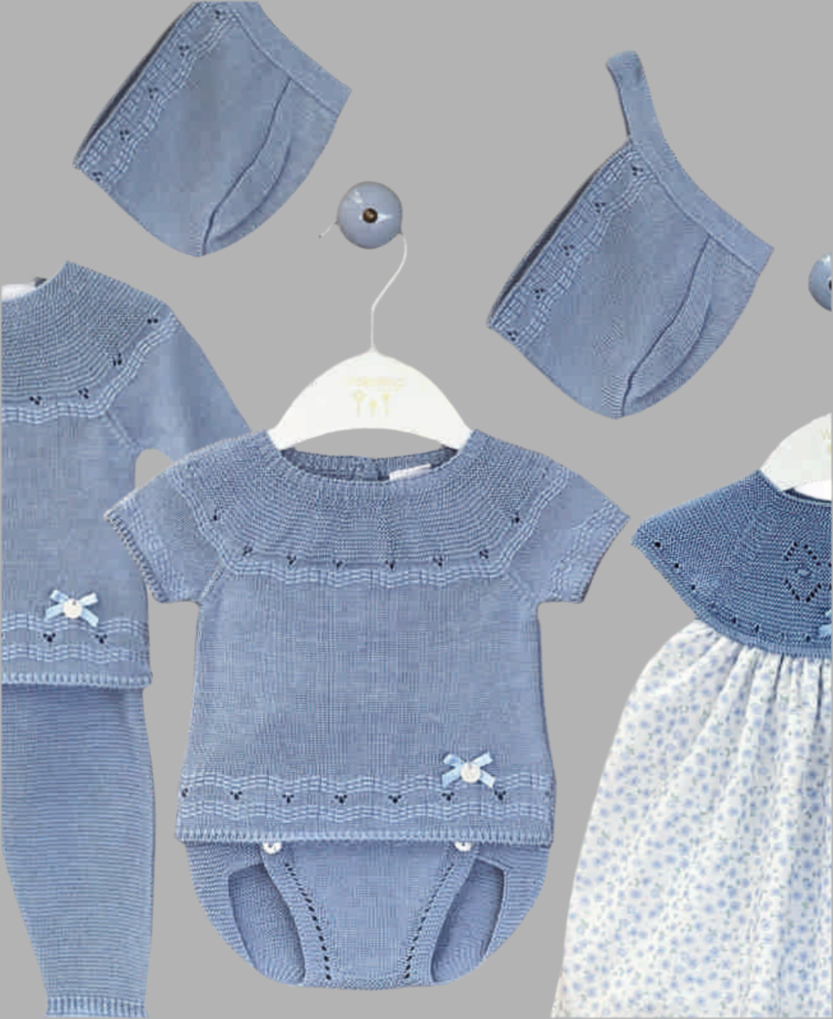 Conjunto azul empolvado Valentina