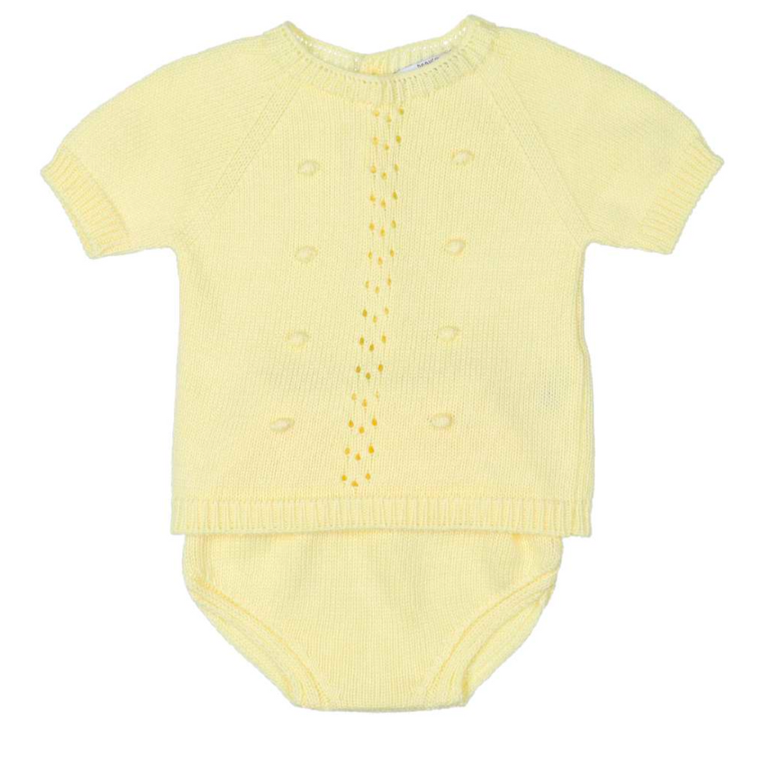 Conjunto punto braguita amarillo