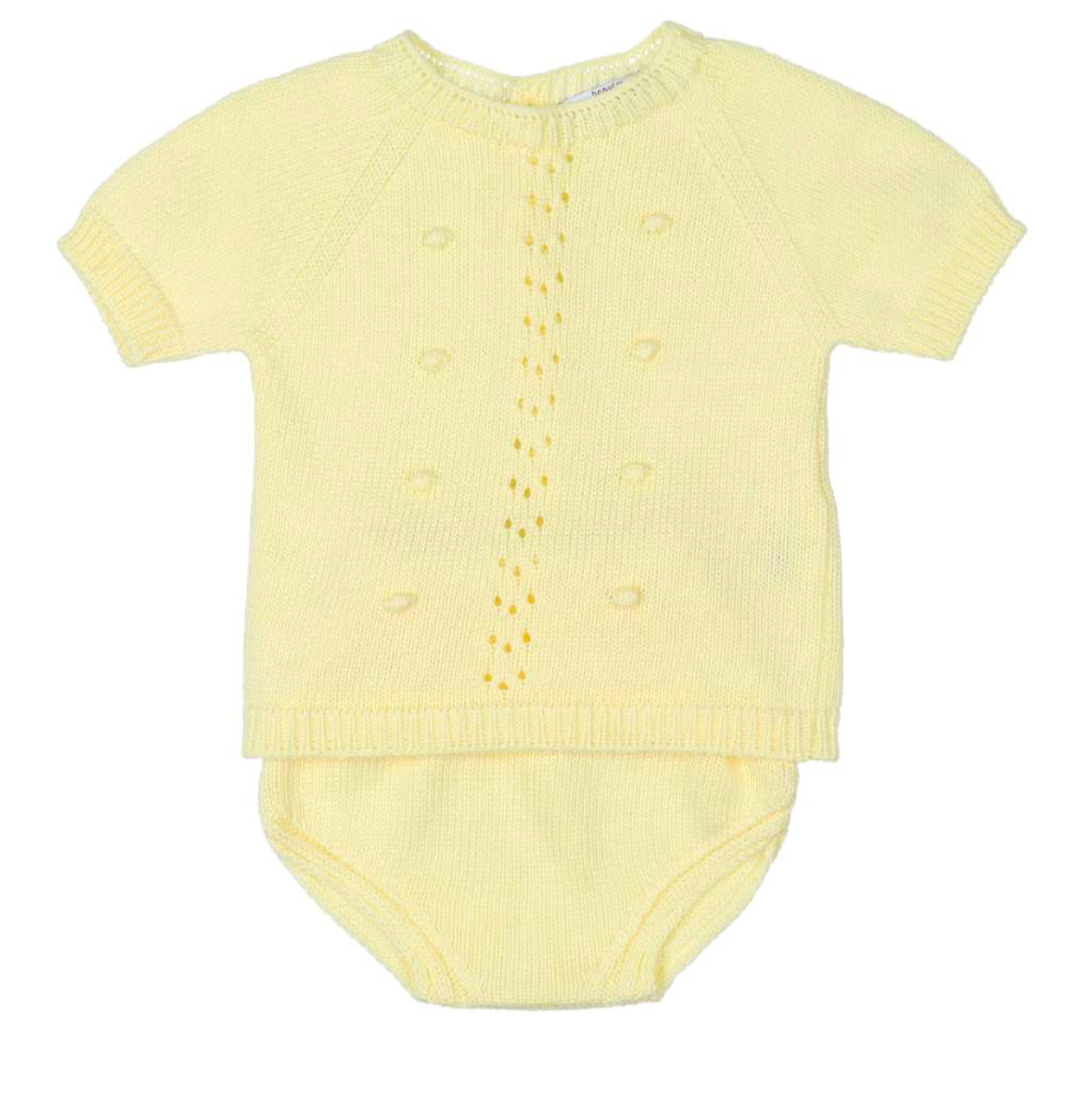 Conjunto punto braguita amarillo