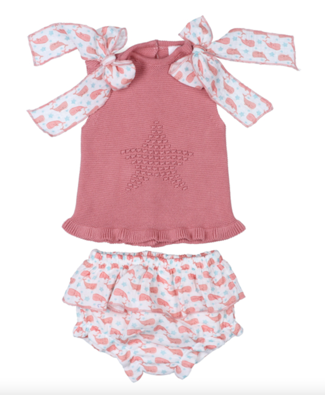 Conjunto bebé niña Coral