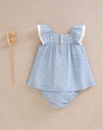 Vestido con braguitas blue