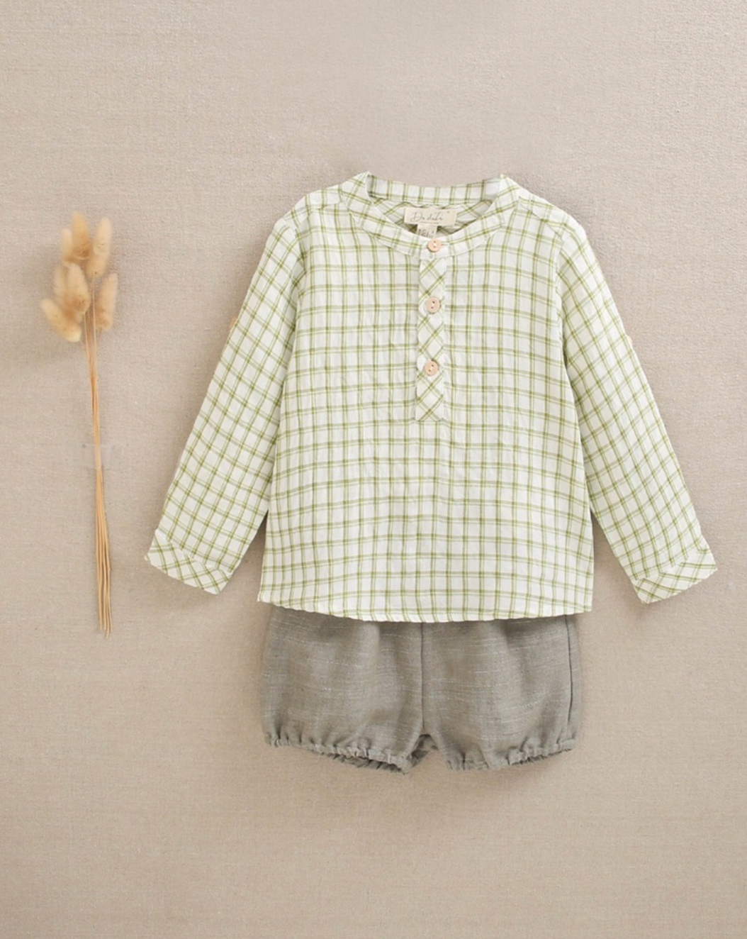 Conjunto bebé niño Pistacho