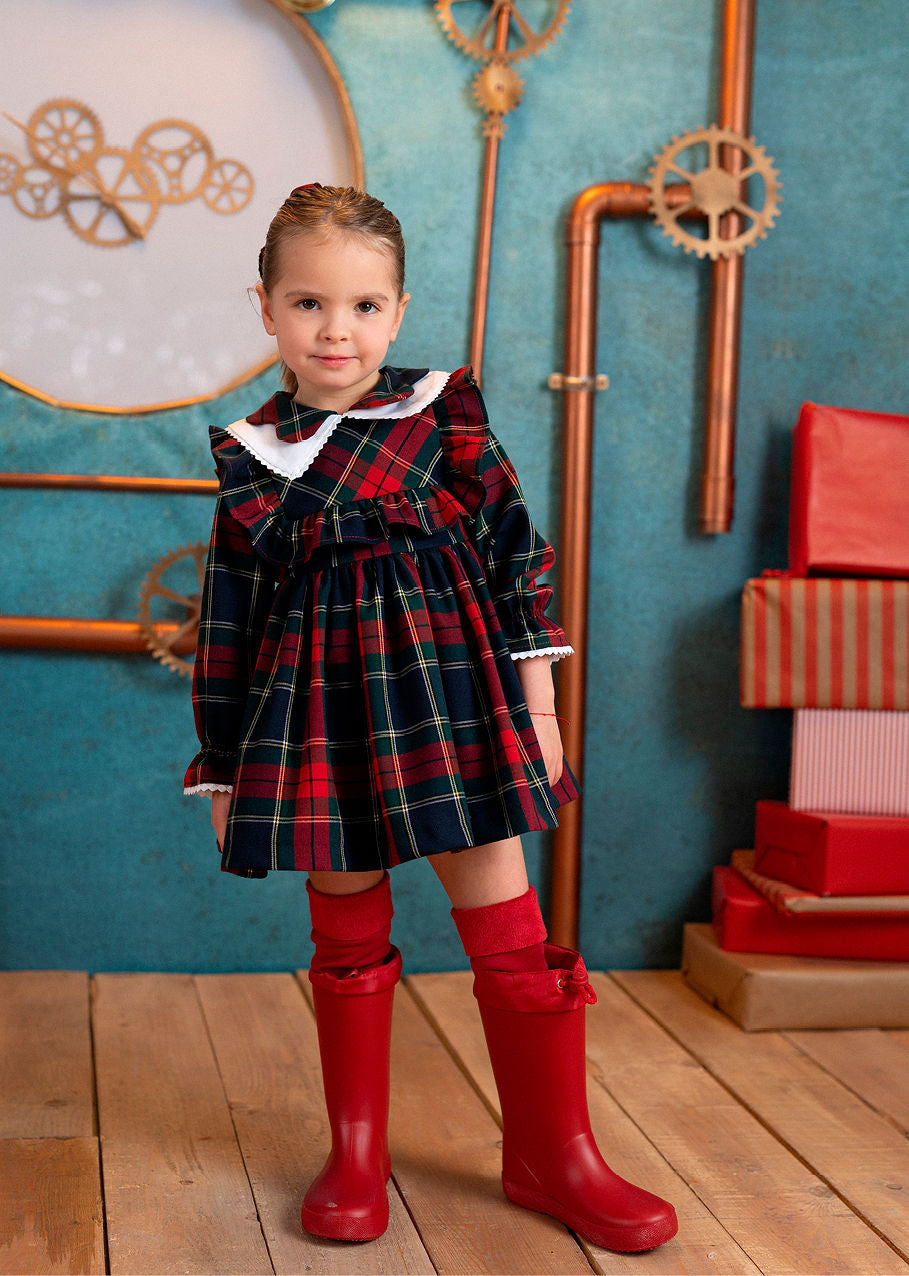 Vestido cuadros colección Alsacia