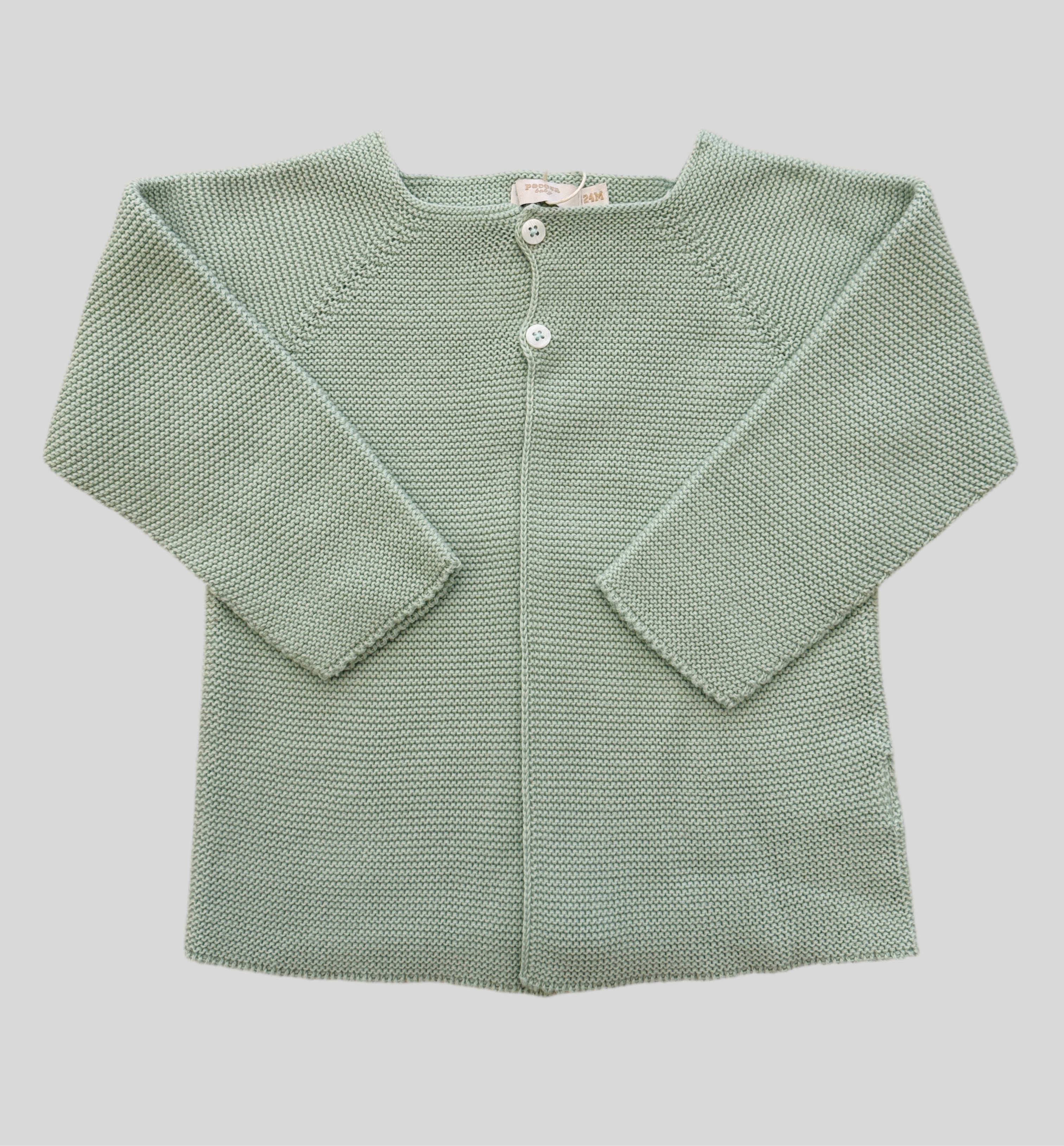 Chaqueta punto verde manzana