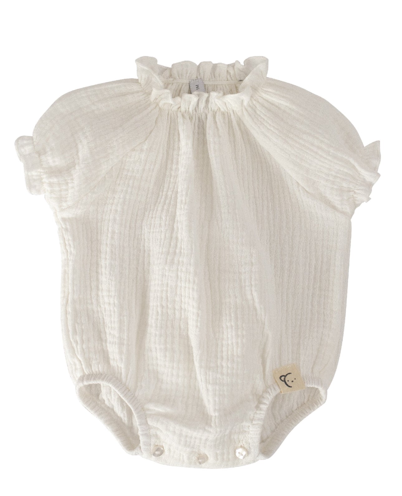 Pelele bambula en color blanco