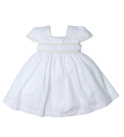 Vestido plumeti con lazo espalda colección BB
