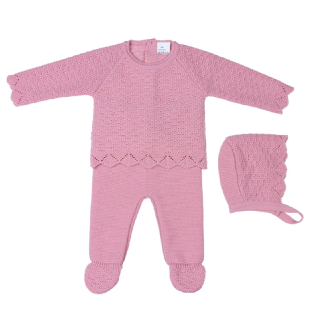 Tres piezas punto rosa