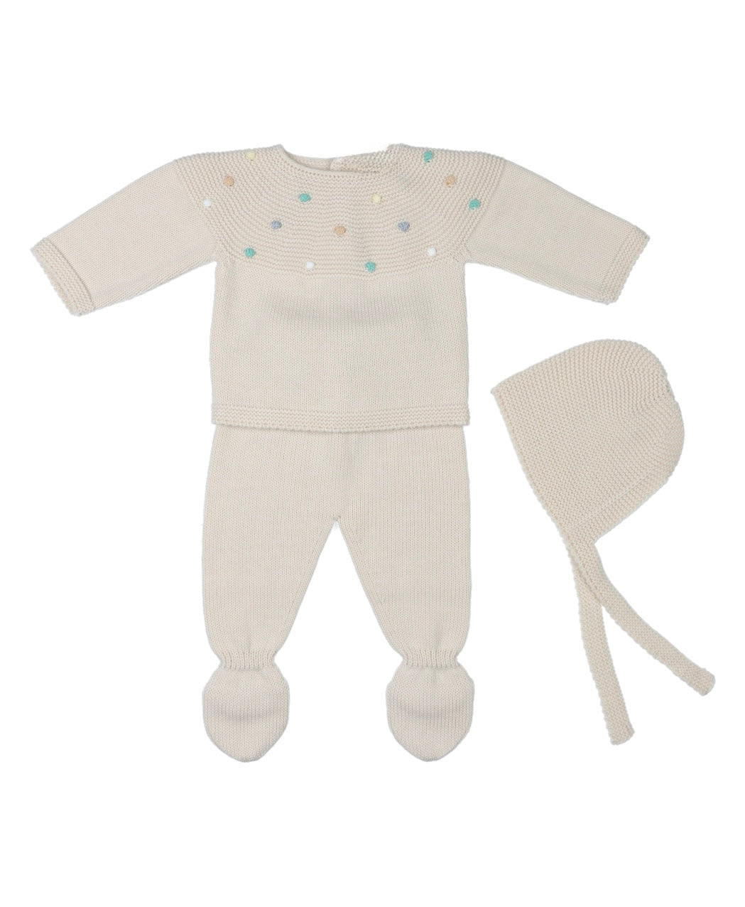 Conjunto tres piezas punto