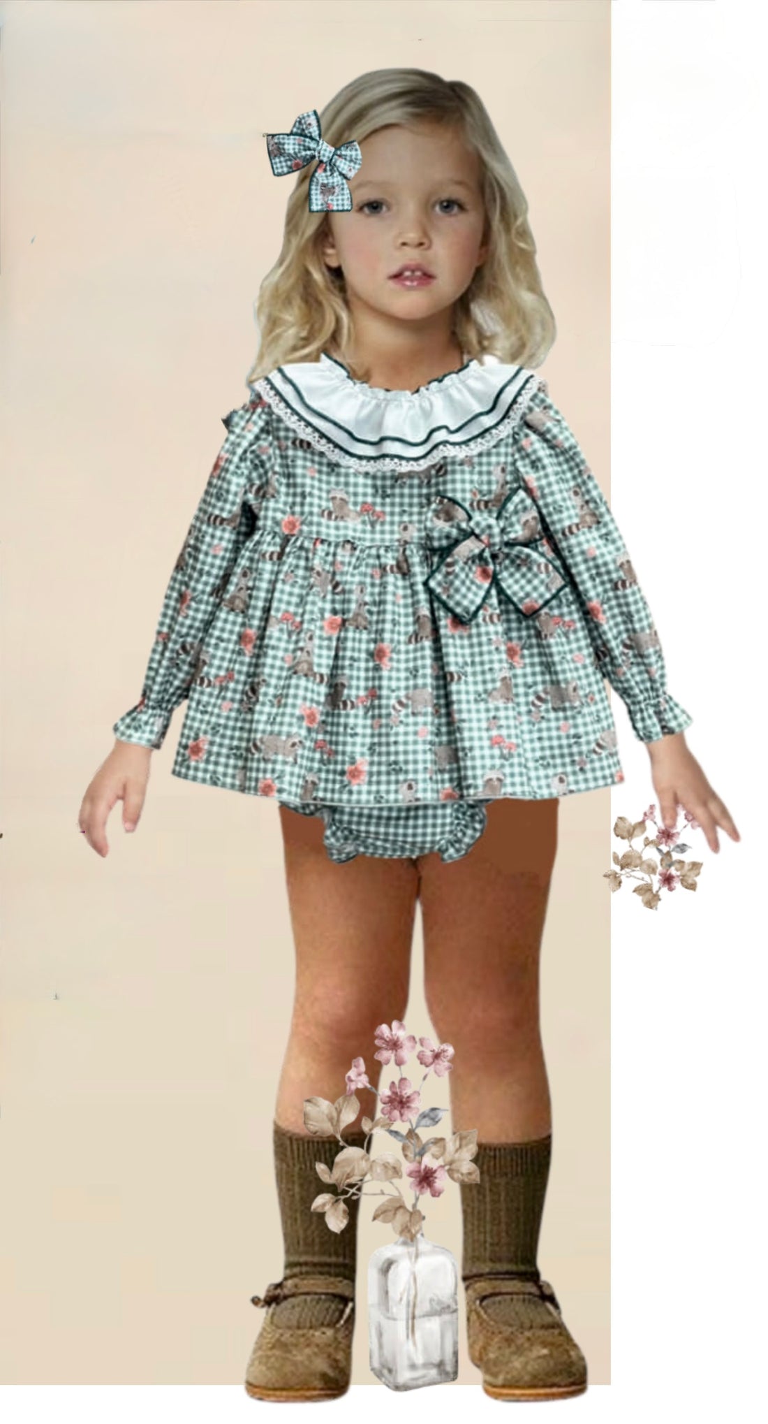 Vestido con braguita Garden Valentina