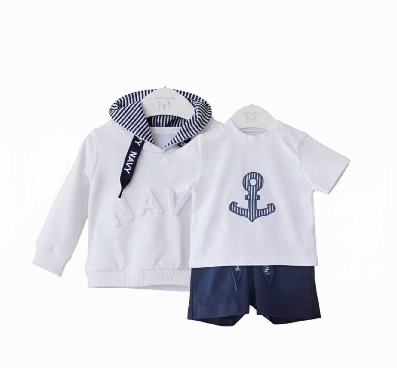 Tres piezas NAVY Valentina