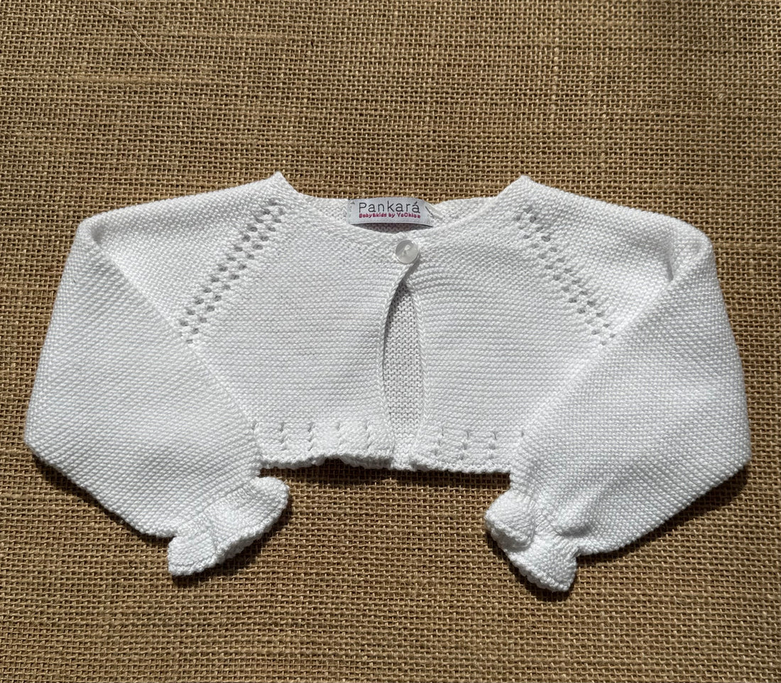 Chaqueta tipo bolero de punto