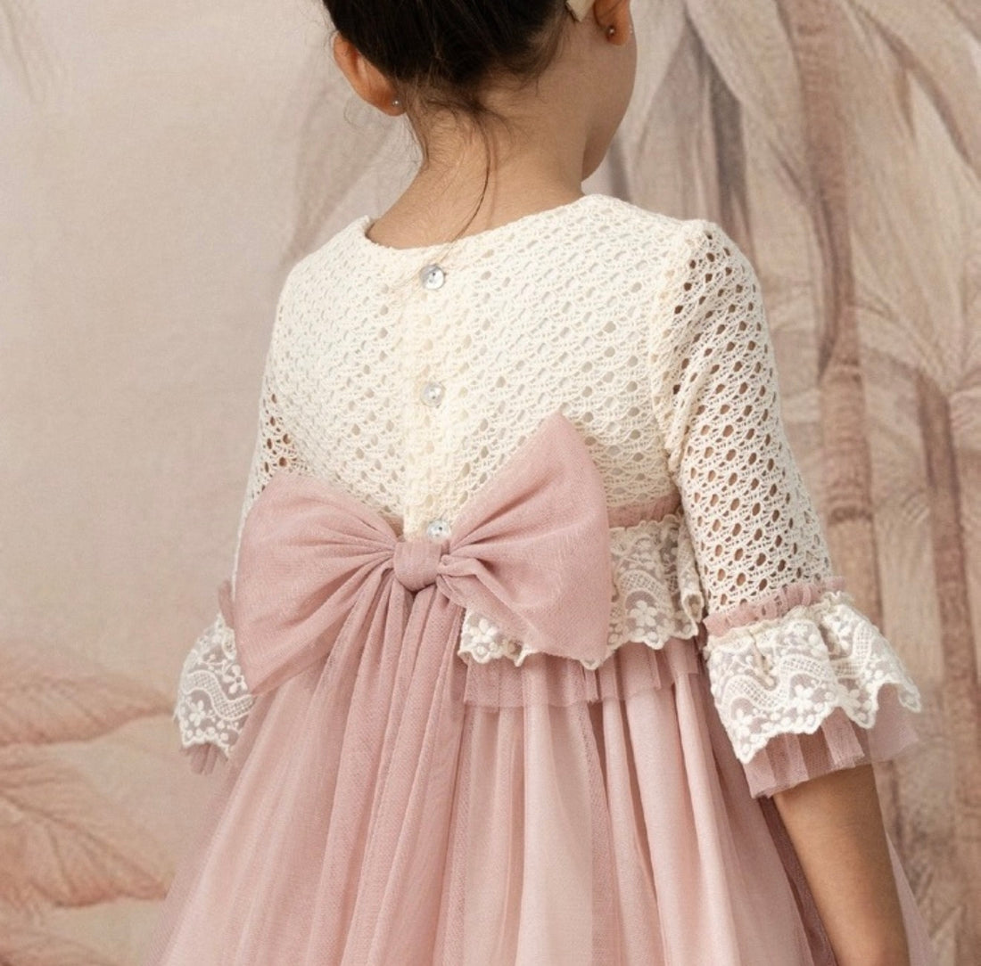 Vestido manga colección Peonía