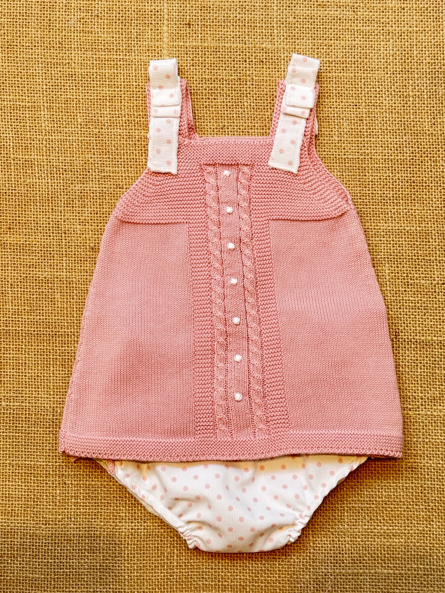 Vestido de punto con ranita