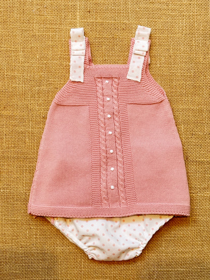 Vestido de punto con ranita